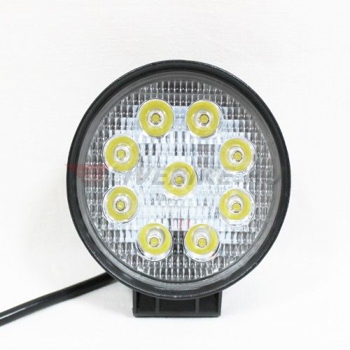 Фара светодиодная(кругл) CP-27WR 9*3W Epistar (spot ДС) CP-27R