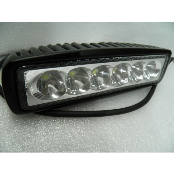 Фара светодиодная (прямоуг) Lumen-18WL 18W 6*3W Epistar, 155*40*40мм (Spot ДС) (00000000010) NG0035