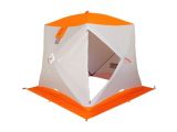 Палатка зимняя Призма Термолайт бело-оранж 185*185 композит