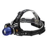 Фонарь налобный СИБИРСКИЙ СЛЕДОПЫТ-Лайт, 1 LED + 2 COB, zoom, аккум. 220В