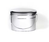 Котелок 7,5 л низкий крышка без ручек нерж.