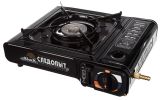 Плита наст. газовая "СЛЕДОПЫТ - Black" (с переходником)