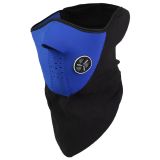 Маска защитная д/лица черный/синий флис