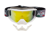 Очки снегоходные с двойной линзой (белый/желтая) AiM (PRO)