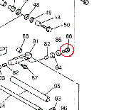 Болт редуктора VK540 Yamaha