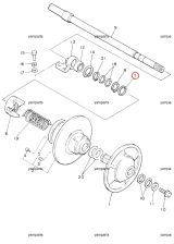 Шайба под ведомый вариатор VK540 Yamaha