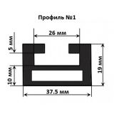 Склиз (накладка на рельс) Skandic WT/SWT&#039;-12 Ski-Doo (графит) SPI
