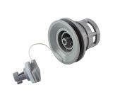 Клапан воздушный лодок ПВХ (пластик/серый)