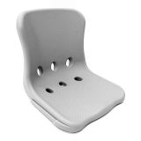 Кресло не складное жесткое 400х420мм (серый/пласт)