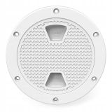 Лючок палубный круглый, 143мм (белый/пласт)