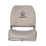 Кресло складное алюминиевое с мягкими накладками, серый