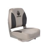 Кресло складное алюминиевое с мягкими накладками, черный/серый