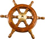 Штурвал деревянный 16 дюймов