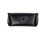 Футляр чёрный для очков на кнопке 16* 4*7,5 см