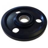 Каток задней подвески 130мм черный (с отверстиями) Yamaha