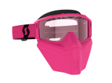 Очки снегоходные (черный/белый/розовая) Primal Safari Facemask SCOTT