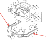 Отбойник резиновый бампера VK540III Yamaha