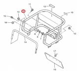 Бампер задний (белый) VK540 Yamaha