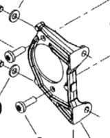 Кронштейн крепления стартера Skandic 550 Ski-Doo