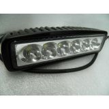 Фара светодиодная (прямоуг) Lumen-18WL 18W 6*3W Epistar, 155*40*40мм (Spot ДС) (00000000010) NG0035