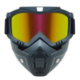 Очки-маска разборные (черный/золотой хром) Torso