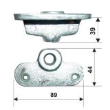 Подуключина накладная 89х44 мм