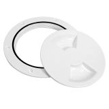 Лючок палубный круглый, 102мм (бел/пласт)