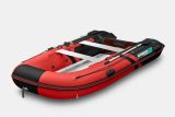 Лодка надувная GLADIATOR B370AL красно-черный (аллюм. пол)