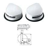 Комплект бортовых навигационных огней 34х77х92 мм (белый/СД)