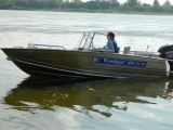 Лодка алюминиевая Wyatboat-490 DCM New (L), + тент ходовой Оксфорд