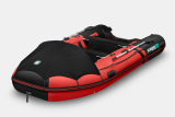 Лодка надувная GLADIATOR E420PRO красно-черны