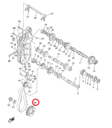 Звездочка редуктора ведомая VK540III&#039;-12 Yamaha