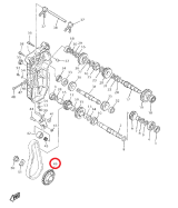Звездочка редуктора ведомая VK540IV&#039;15- Yamaha