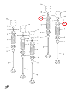 Тарелка пружины клапана выпускного Venture MP Yamaha