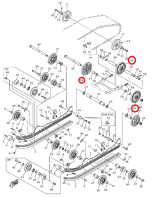 Каток задней подвески 205мм VK540V&#039;16- натяжной Yamaha