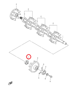 Крышка боковой звезды ведущего вала VK10 Yamaha