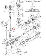 Вал вертикальный (X) F200CETX&#039;12 Yamaha