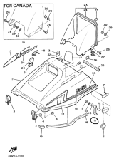 Петля капота BR250 Yamaha