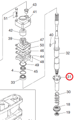 Втулка подъёма масла M25C3/M30A4 Tohatsu