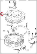 Маховик E30R4 Evinrude
