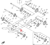 Шайба крепления катка задней подвески VK540 Yamaha (90201-106F2-00)