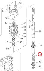 Пружина втулки подъёма масла M25C3/M30A4 Tohatsu