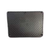 Накладка транцевая наружная лодок ПВХ (черн/пласт), 260*180мм