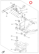 Набор для подключения ДУ газ-реверс F15A/F9.9C/F15B Yamaha
