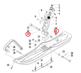 Втулка кронштейна крепления лыжи Bearcat 570XT/Z1XT Arctic Cat