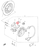 Катушка зарядки BR250/VK540 Yamaha