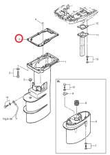 Прокладка дейдвуда верхняя M6B/M8B/M9.8B Tohatsu