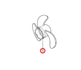 Винт гребной BF4.5/BF5 Honda -7.5 шаг