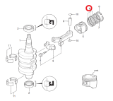 Кольца маслосъемные (станд) MFS9.8 Tohatsu