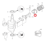 Поршень (STD) MFS8A3/MFS9.8A3 Tohatsu